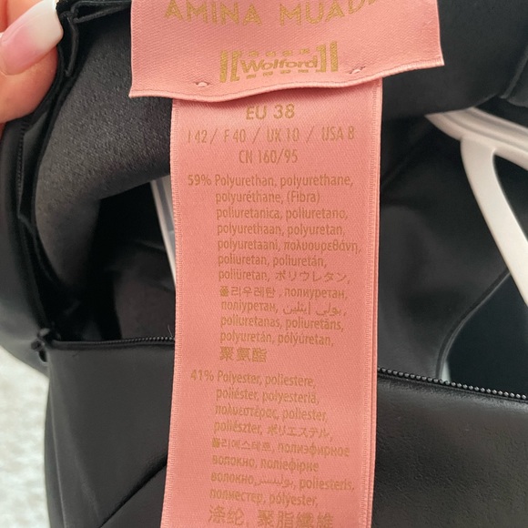 Wolford x Amina Muaddi Faux Leather Bodysuit - Brand New - Picture 7 of 8